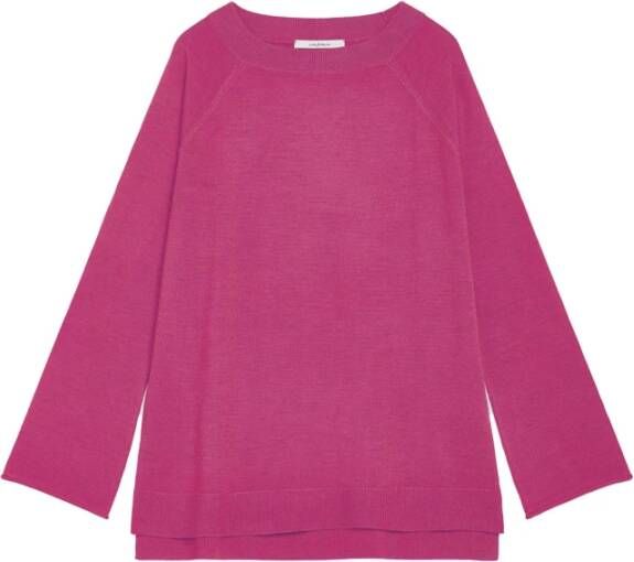 Maliparmi Oversized Merinowollen Trui Roze Dames
