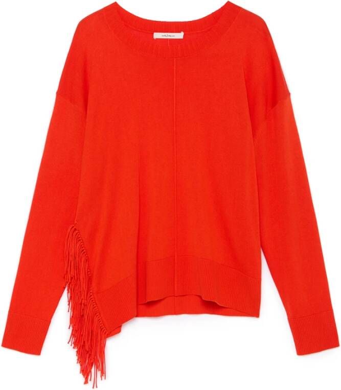 Maliparmi Ronde Hals Gebreide Kleding Rood Dames