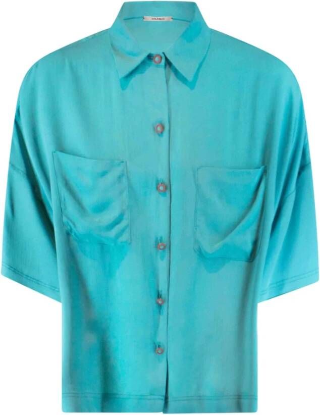 Maliparmi shirts turquoise Blauw Dames