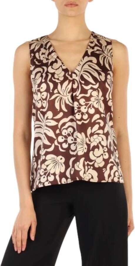 Maliparmi Sleeveless Tops Bruin Dames