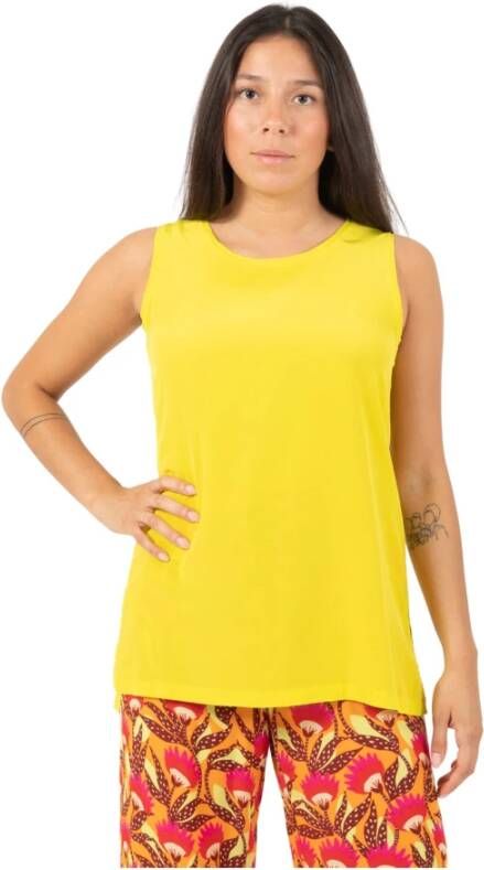 Maliparmi Sleeveless Tops Geel Dames