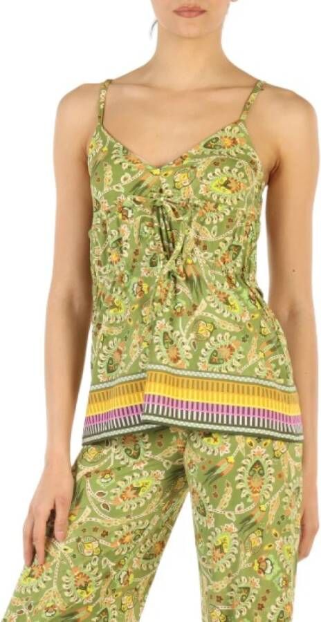 Maliparmi Sleeveless Tops Groen Dames