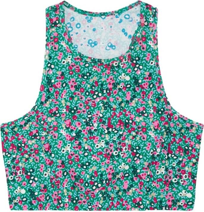Maliparmi Stijlvolle mouwloze tops voor buitenactiviteiten Blauw Dames