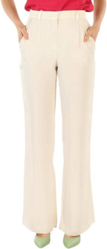 Maliparmi Straight Trousers Beige Dames