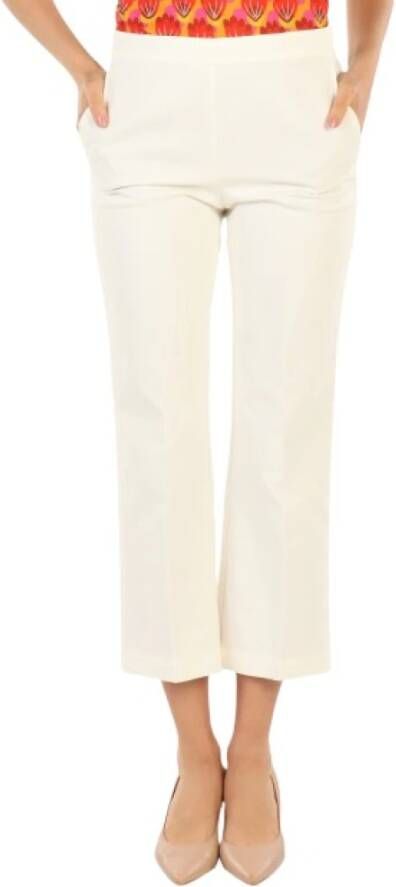 Maliparmi Straight Trousers Beige Dames