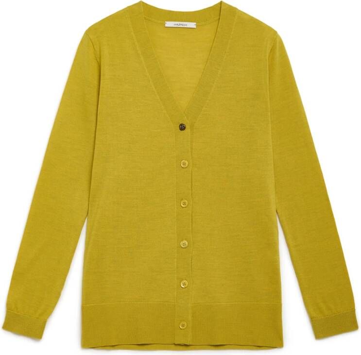 Maliparmi Wereld Cardigan in Levendige Kleuren Yellow Dames
