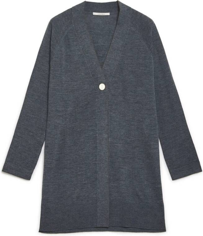 Maliparmi Wereld Cardigan in Levendige Kleuren Grijs Dames