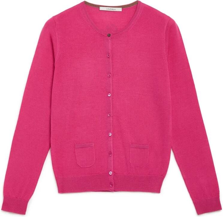 Maliparmi Wereld Cardigan in Levendige Kleuren Roze Dames