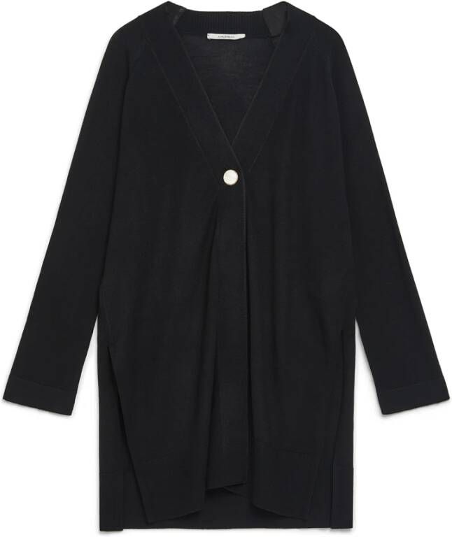 Maliparmi Wereld Cardigan in Levendige Kleuren Zwart Dames