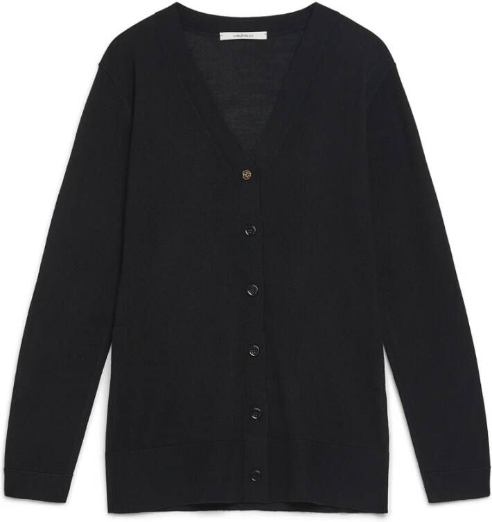 Maliparmi Wereld Cardigan in Levendige Kleuren Zwart Dames