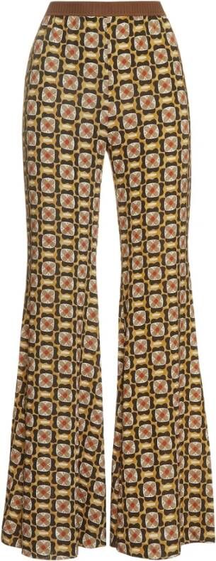 Maliparmi Wide Trousers Beige Dames
