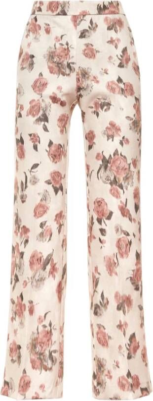 Maliparmi Wijde broek Beige Dames