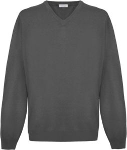 Malo Gray Cashmere Sweater Grijs Heren