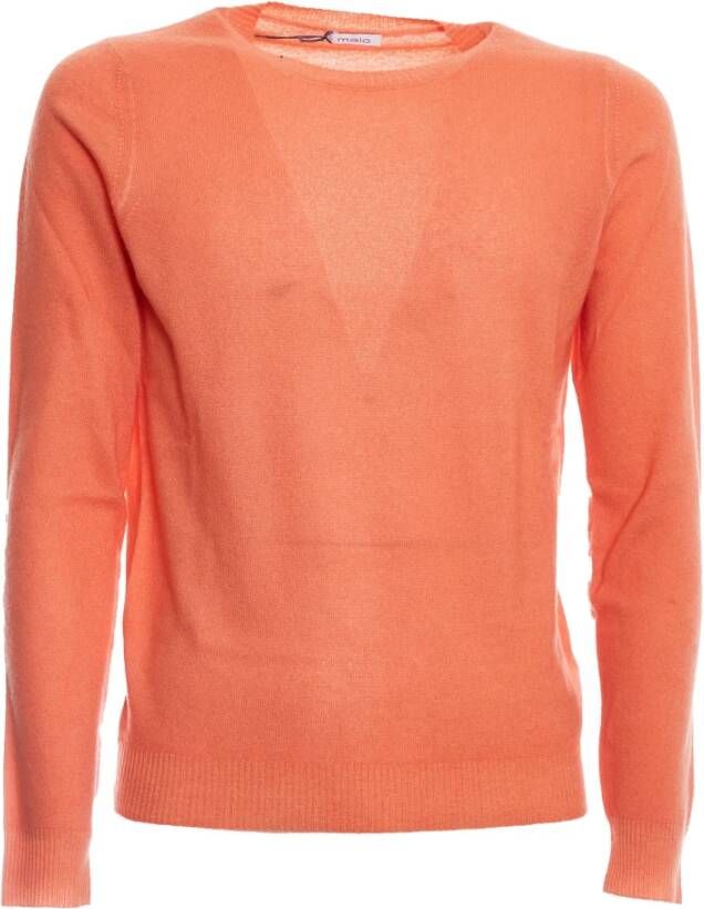 Malo Knitwear Oranje Heren