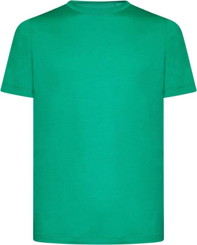 Malo Men s kleding t-shirts Polos Green Ss23 Groen Heren