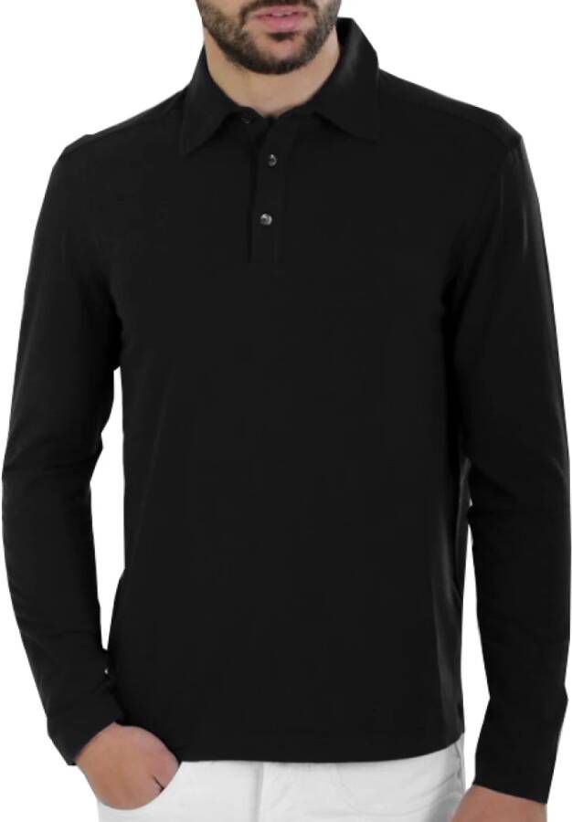 Malo Polo Shirt Zwart Heren
