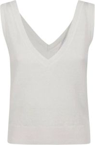 Malo Sleeveless Tops Wit Dames