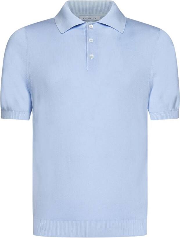 Malo T-Shirts Blauw Heren