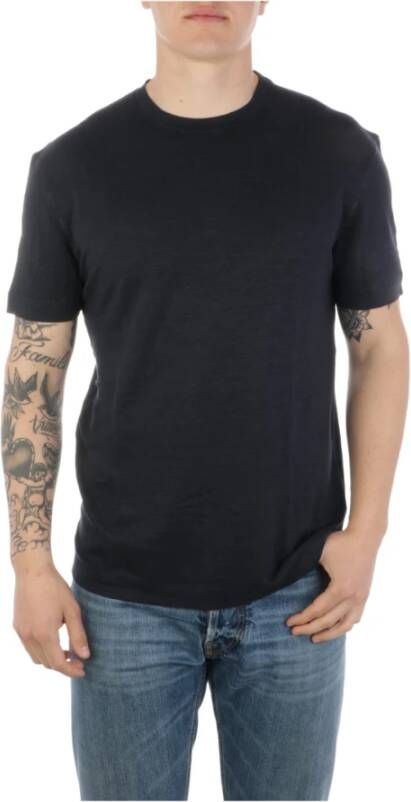 Malo T-Shirts Zwart Heren