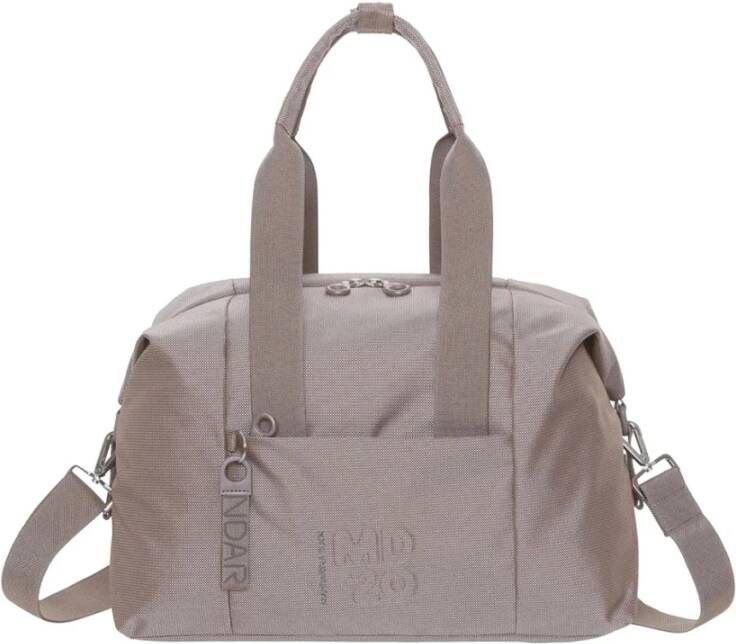 Mandarina Duck Beige Technische Stoffen Tas met Verstelbare Band en Interne Zak Beige Dames