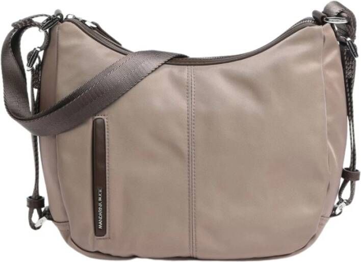 Mandarina Duck Boodschappentas met schouder rugzak in nylon P10Vct21 Bruin Dames