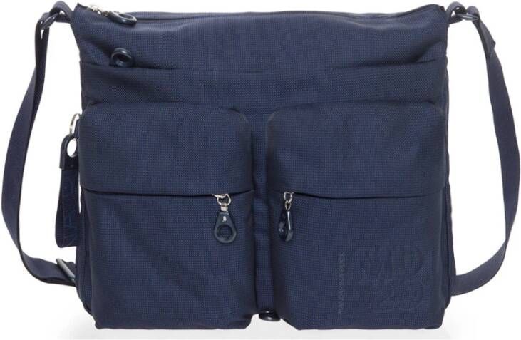 Mandarina Duck Schoudertas Big Expandable Crossover Van blauw
