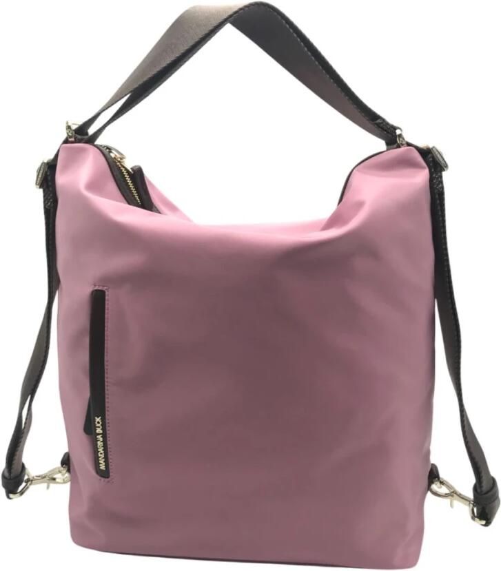 Mandarina Duck Omkeerbare Nylon Schoudertas met Eco-leer Details Pink Dames - Foto 3