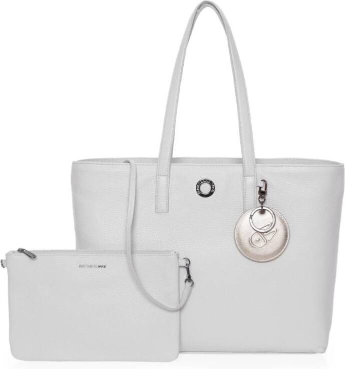 Mandarina Duck Schoudertas in zacht leer Grijs Dames