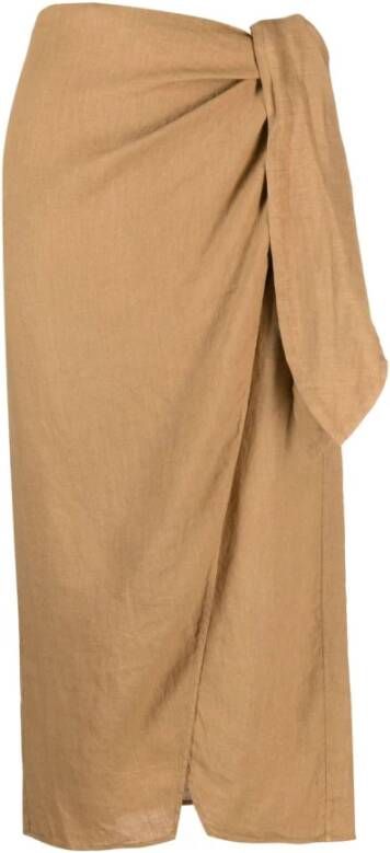 Manebí Midi Skirts Bruin Dames