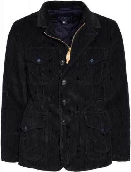 Manifattura Ceccarelli 7028 Alligator Jas Blauw Zwart Heren