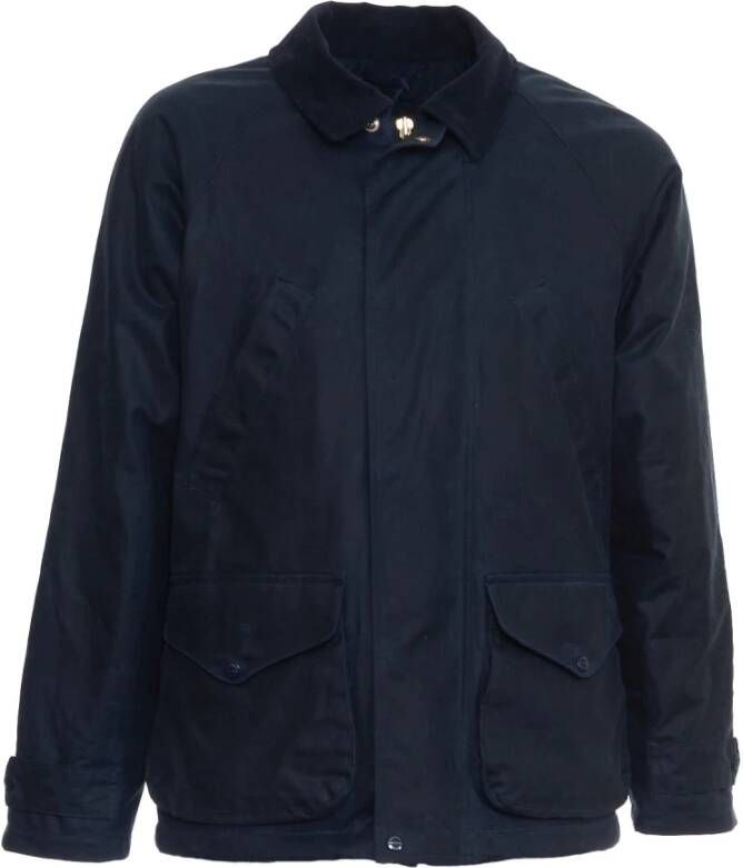 Manifattura Ceccarelli Blauwe Jassen Mantels voor Heren Aw23 Blue Heren