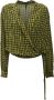 Manila Grace Lange Mouw Blouse Green Dames - Thumbnail 1
