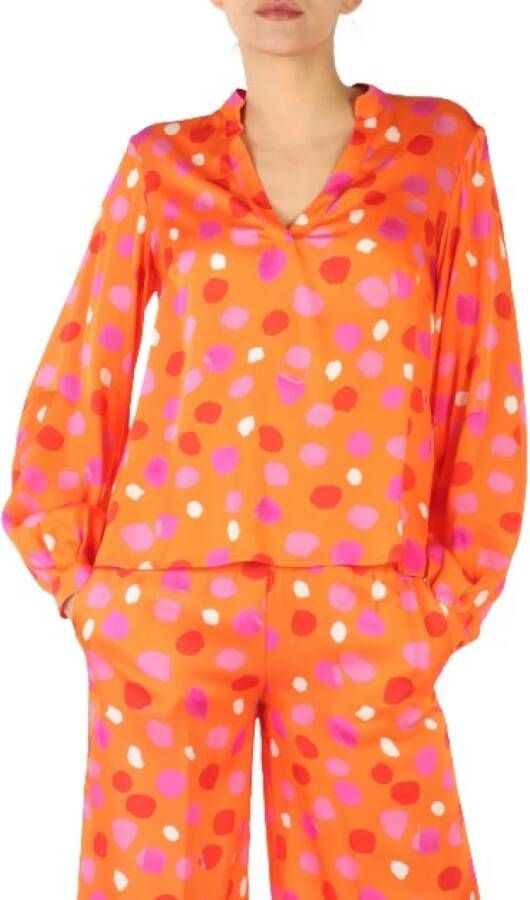 Manila Grace Blouses Oranje Dames