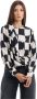 Manila Grace Lange Mouw Blouse Black Dames - Thumbnail 3