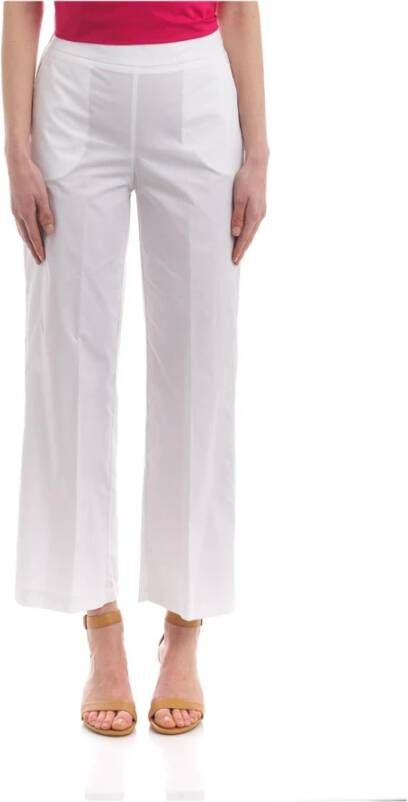 Manila Grace Leather Trousers White Dames