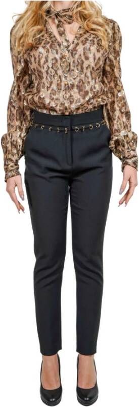 Manila Grace Broek Zwart Dames