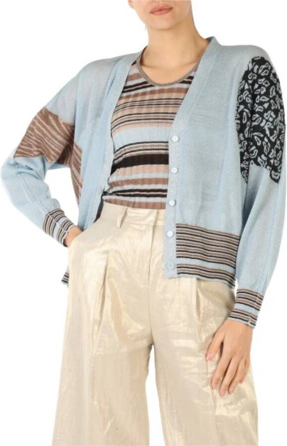 Manila Grace Cardigans Blauw Dames