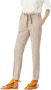 Manila Grace Chino -broek met riemkunst. P086Pi Beige Dames - Thumbnail 1