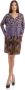 Manila Grace Casual jurk Bruin Multicolor Dames - Thumbnail 1