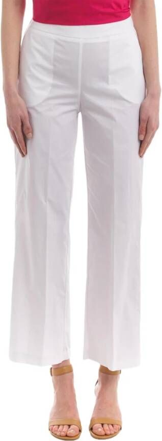 Manila Grace Leather Trousers White Dames