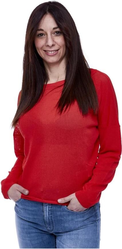 Manila Grace Gekruiste DT Shirt Red Dames - Foto 2