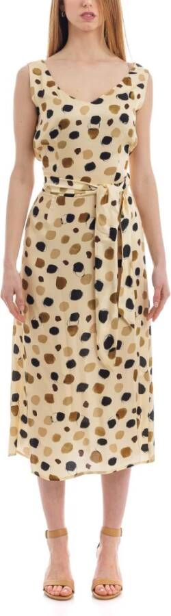Manila Grace Maxi Dresses Beige Dames