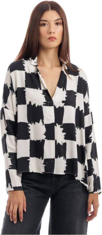 Manila Grace Shirts Zwart Dames