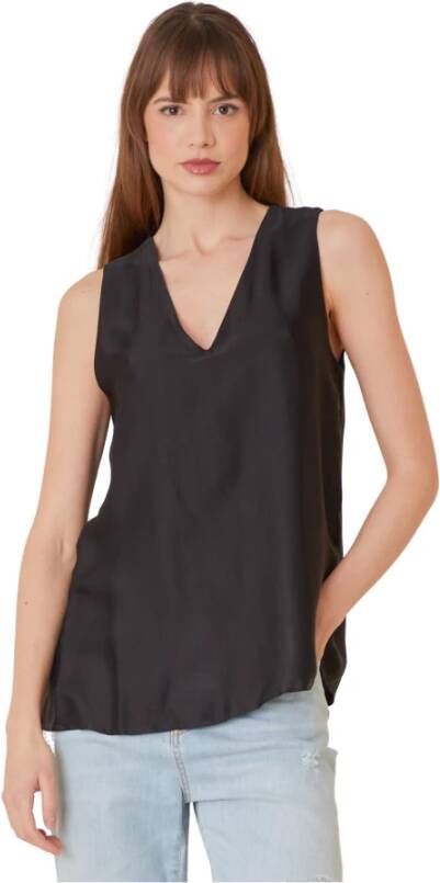 Manila Grace Sleeveless Tops Zwart Dames