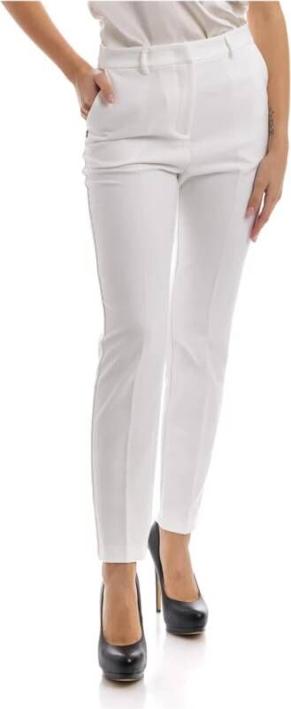 Manila Grace Slim-fit broek Wit Dames