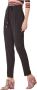 Manila Grace Slim-fit Trousers Zwart Dames - Thumbnail 1