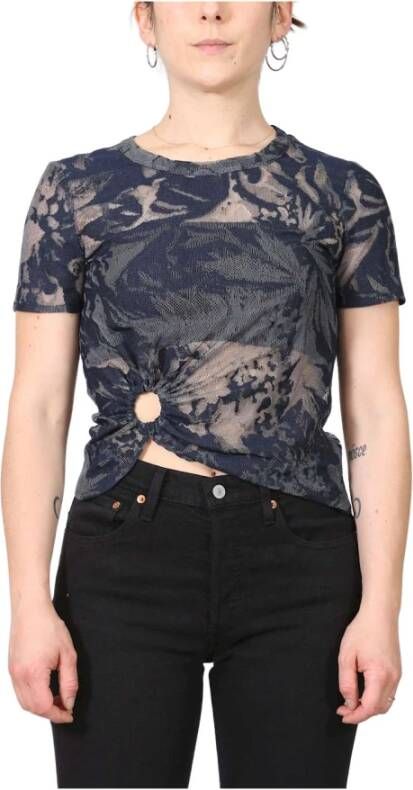 Manila Grace T-Shirt Blauw Dames