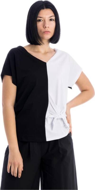 Manila Grace T-Shirt Zwart Dames
