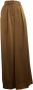 Manila Grace Leather Trousers Brown Dames - Thumbnail 6