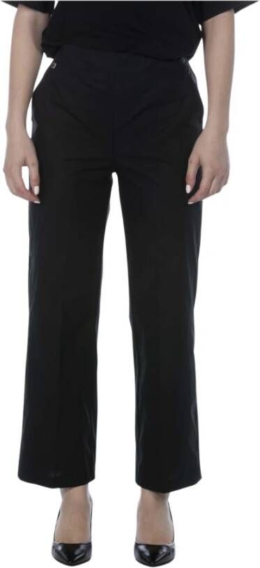 Manila Grace Leather Trousers Black Dames